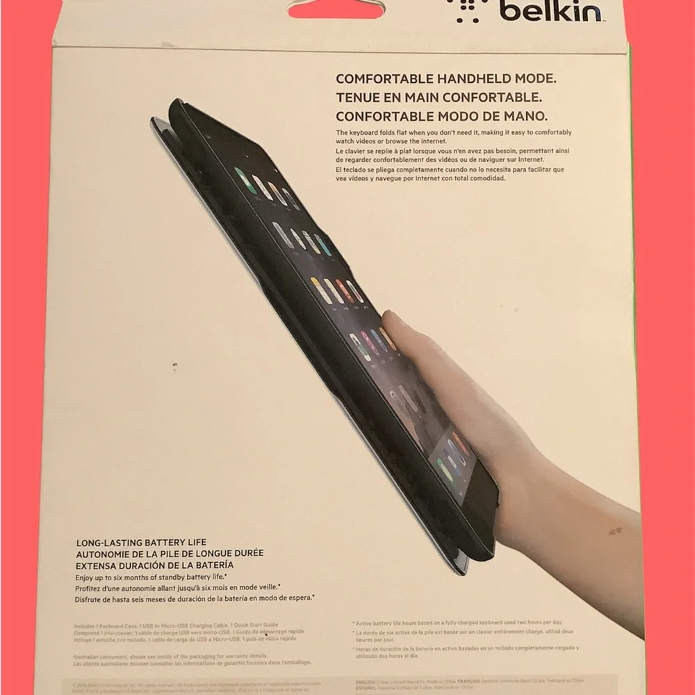 Brand New Belkin QODE Ultimate Keyboard Case iPad Air 1st Gen - original packing